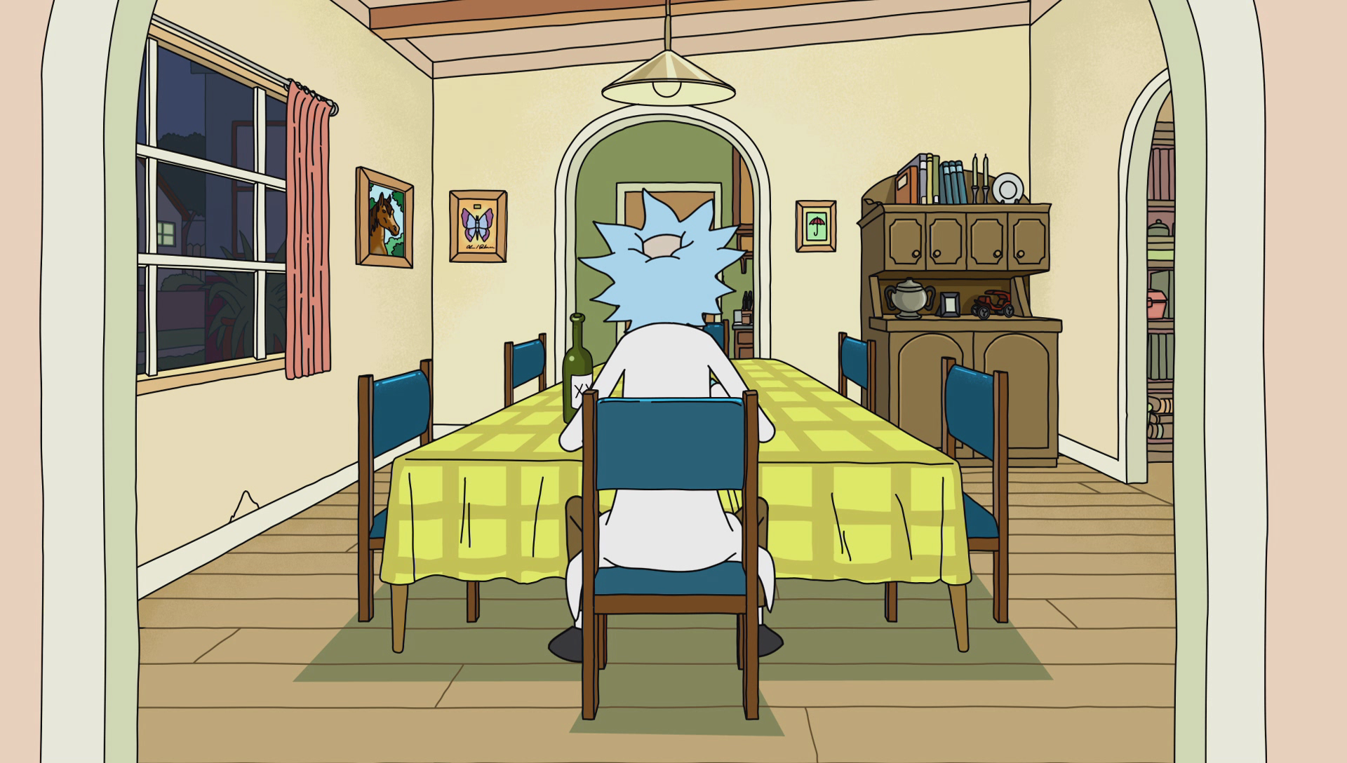 rick and morty dining room